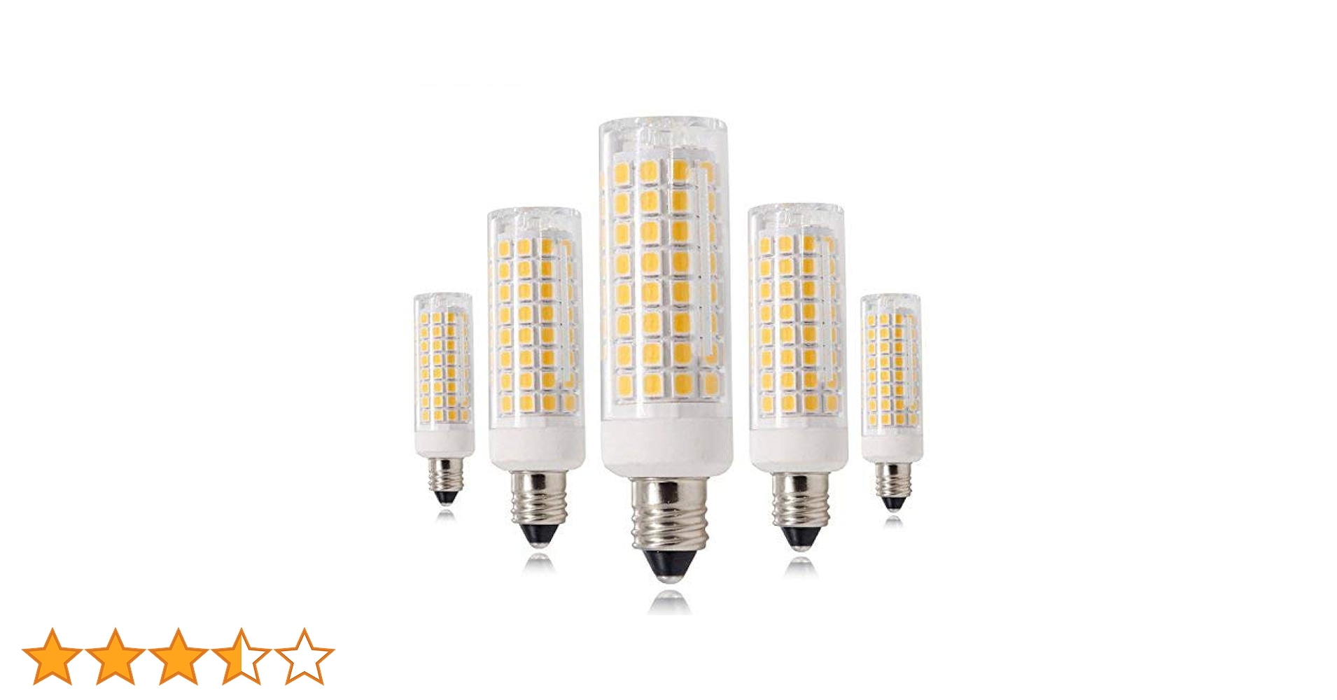 Amazon | HXLED 新型 E11口金 LED電球, 7W 電球色 110V 可調光